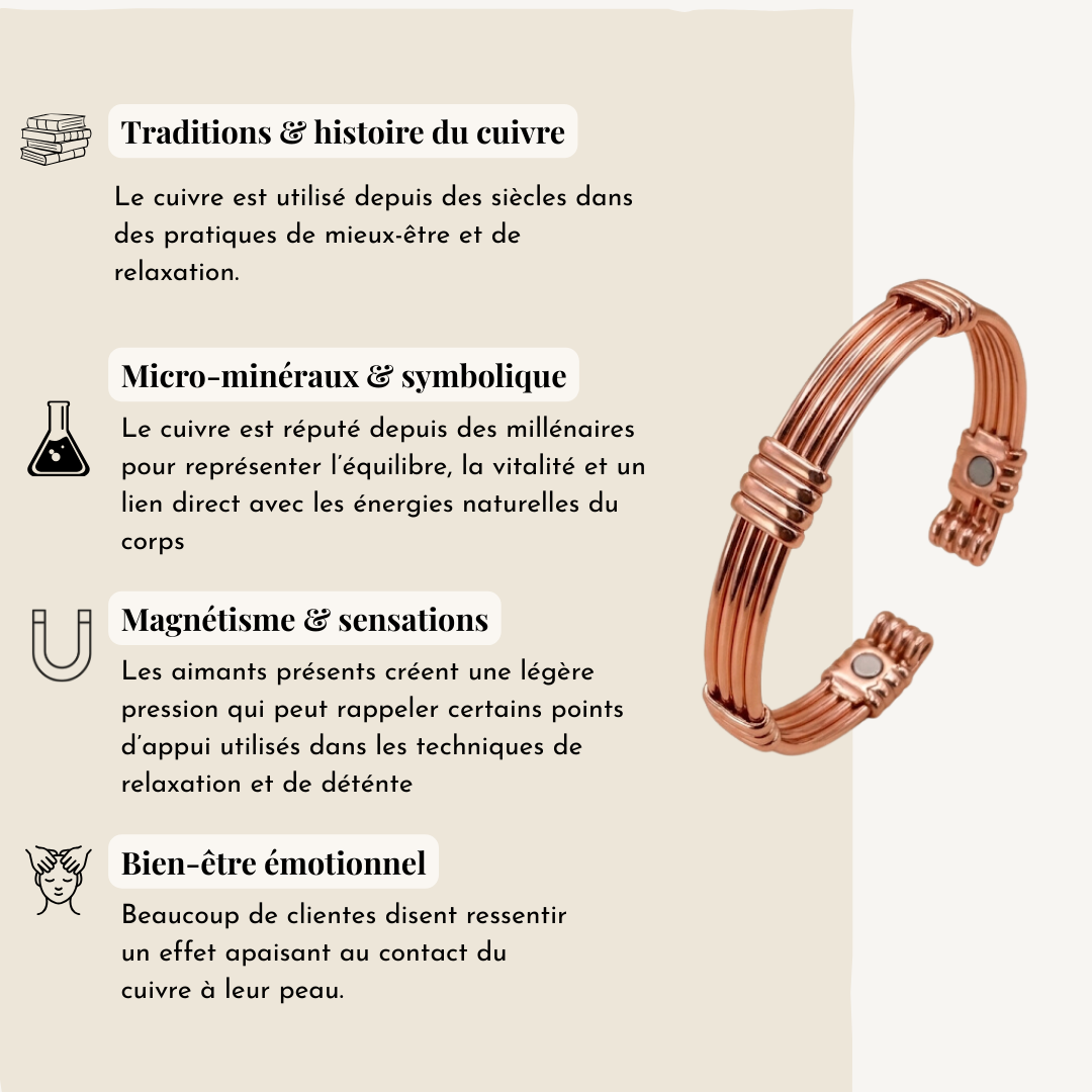 Bracelet bien-être en cuivre